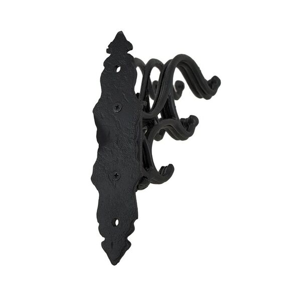 Cast Iron Victorian Style 5 Hook Hat / Coat / Scarf Holder - Picture 2 of 2